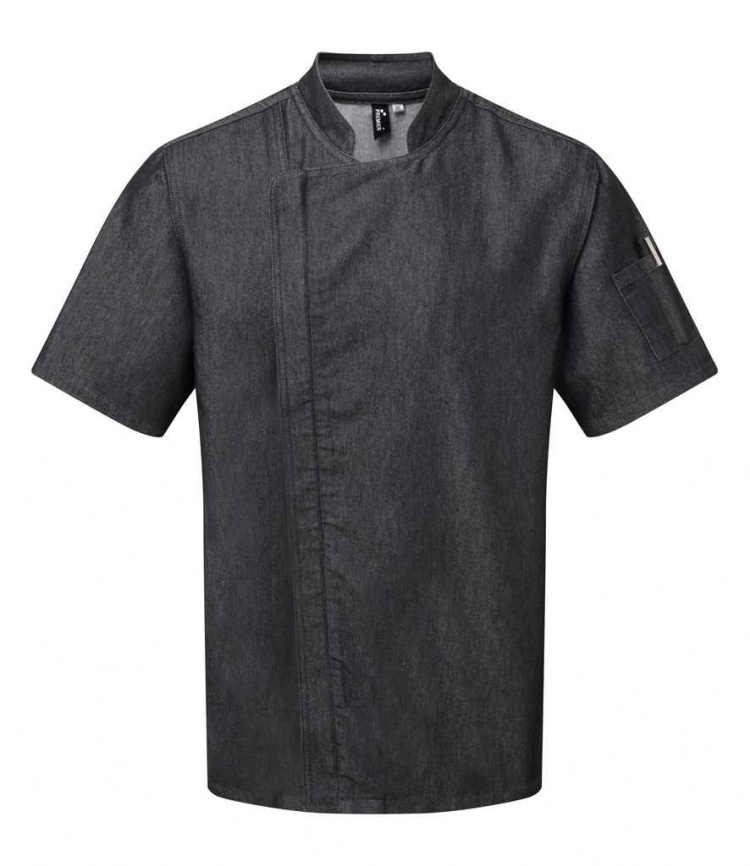 Premier PR906 Short Sleeve Zipped Chef's Jacket